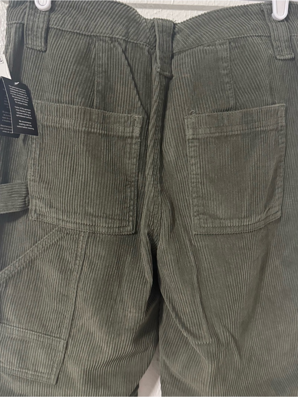 Celebrity Pink Juniors 3/26 Carpenter Corduroy High Rise Straight-Leg Pants NWT - Picture 6 of 13
